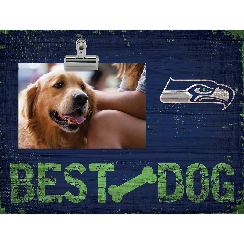 Seattle Seahawks 10.5" x 8" Best Dog Clip Photo Frame