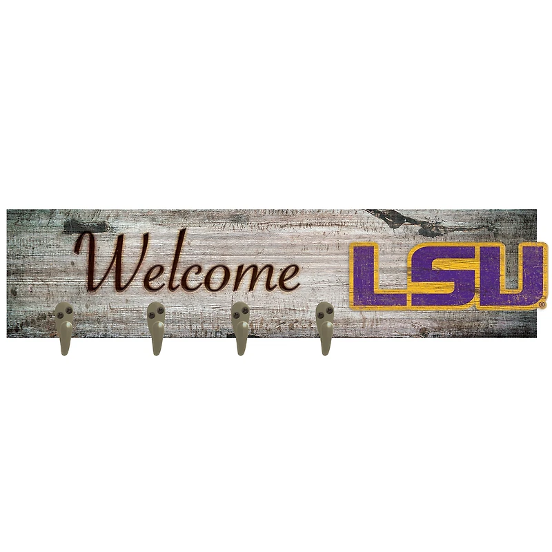 LSU Tigers 24" x 6" Mounted Coat Hanger