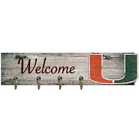 Miami Hurricanes 24" x 6" Mounted Coat Hanger