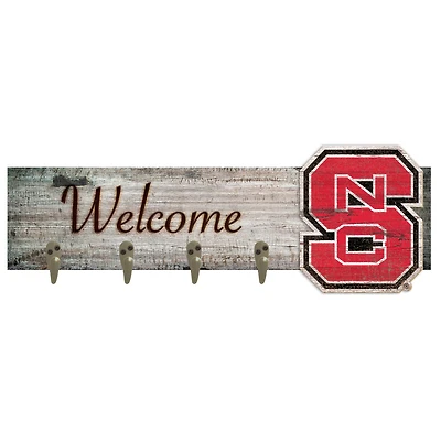 NC State Wolfpack 24" x 6" Mounted Coat Hanger