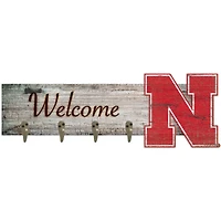 Nebraska Huskers 24" x 6" Mounted Coat Hanger