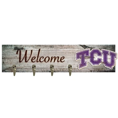 TCU Horned Frogs 24" x 6" Mounted Coat Hanger