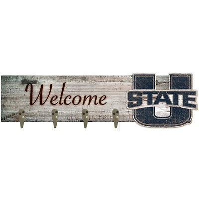 Utah State Aggies 24" x 6" Mounted Coat Hanger