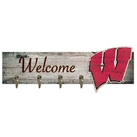 Wisconsin Badgers 24" x 6" Mounted Coat Hanger