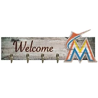 Miami Marlins 24" x 6" Mounted Coat Hanger