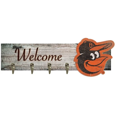 Baltimore Orioles 24" x 6" Mounted Coat Hanger
