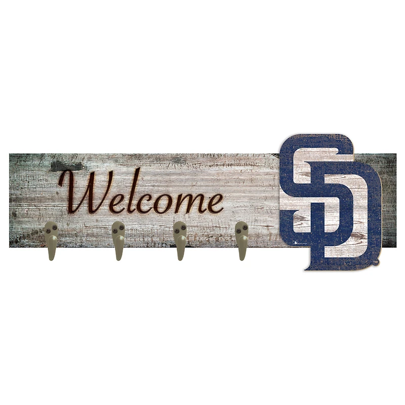 San Diego Padres 24" x 6" Mounted Coat Hanger