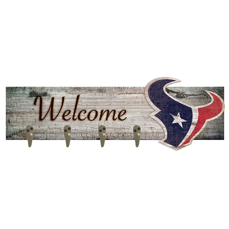 Houston Texans 24" x 6" Mounted Coat Hanger