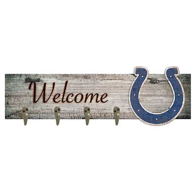 Indianapolis Colts 24" x 6" Mounted Coat Hanger