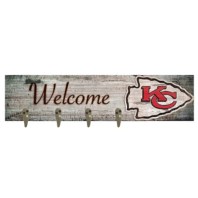 Kansas City Chiefs 24" x 6" Mounted Coat Hanger