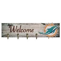 Miami Dolphins 24" x 6" Mounted Coat Hanger