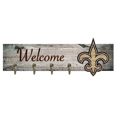 New Orleans Saints 24" x 6" Mounted Coat Hanger