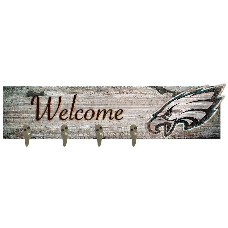 Philadelphia Eagles 24" x 6" Mounted Coat Hanger