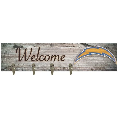 Los Angeles Chargers 24" x 6" Mounted Coat Hanger