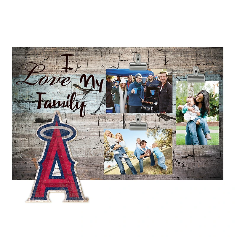 Los Angeles Angels 11" x 19" I Love My Family Clip Photo Frame