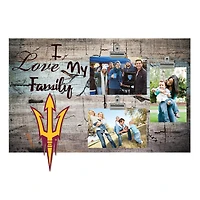 Arizona State Sun Devils 11" x 19" I Love My Family Clip Photo Frame