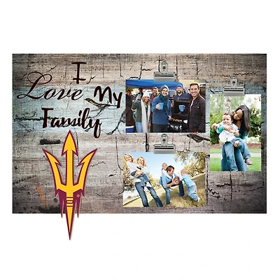 Arizona State Sun Devils 11" x 19" I Love My Family Clip Photo Frame