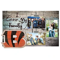 Cincinnati Bengals 11" x 19" I Love My Family Clip Photo Frame