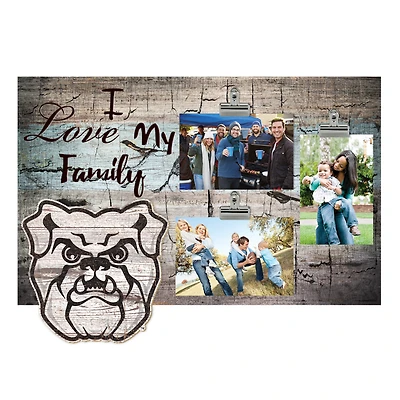 Butler Bulldogs 11" x 19" I Love My Family Clip Photo Frame