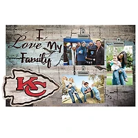 Kansas City Chiefs 11" x 19" I Love My Family Clip Photo Frame