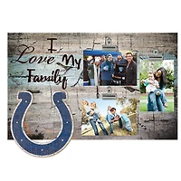 Indianapolis Colts 11" x 19" I Love My Family Clip Photo Frame