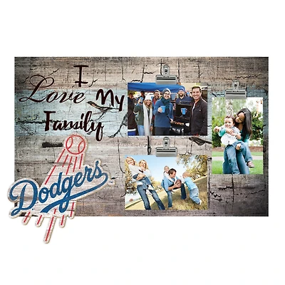 Los Angeles Dodgers 11" x 19" I Love My Family Clip Photo Frame