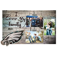 Philadelphia Eagles 11" x 19" I Love My Family Clip Photo Frame