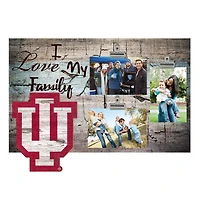 Indiana Hoosiers 11" x 19" I Love My Family Clip Photo Frame