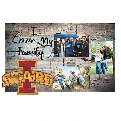 Iowa State Cyclones 11" x 19" I Love My Family Clip Photo Frame