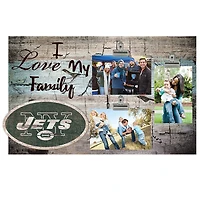 New York Jets 11" x 19" I Love My Family Clip Photo Frame