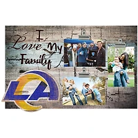 Los Angeles Rams 11" x 19" I Love My Family Clip Photo Frame