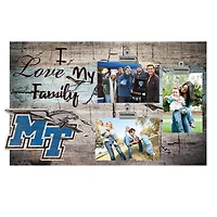 MTSU Blue Raiders 11" x 19" I Love My Family Clip Photo Frame