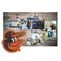 Baltimore Orioles 11" x 19" I Love My Family Clip Photo Frame