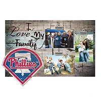 Philadelphia Phillies 11" x 19" I Love My Family Clip Photo Frame
