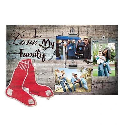 Boston Red Sox 11" x 19" I Love My Family Clip Photo Frame