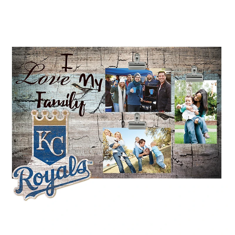 Kansas City Royals 11" x 19" I Love My Family Clip Photo Frame