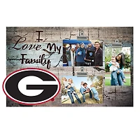Georgia Bulldogs 11" x 19" I Love My Family Clip Photo Frame