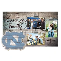 North Carolina Tar Heels 11" x 19" I Love My Family Clip Photo Frame