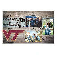 Virginia Tech Hokies 11" x 19" I Love My Family Clip Photo Frame