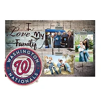 Washington Nationals 11" x 19" I Love My Family Clip Photo Frame