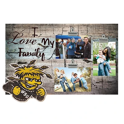 Wichita State Shockers 11" x 19" I Love My Family Clip Photo Frame