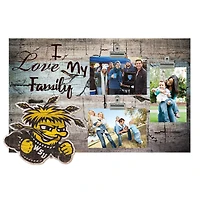 Wichita State Shockers 11" x 19" I Love My Family Clip Photo Frame