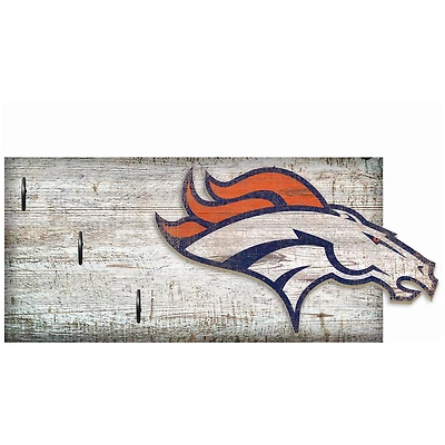 Denver Broncos 6" x 12" Mounted Key Holder