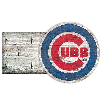 Chicago Cubs 6" x 12" Mounted Key Holder