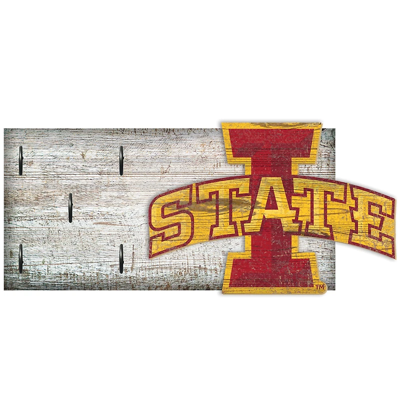 Iowa State Cyclones 6" x 12" Mounted Key Holder