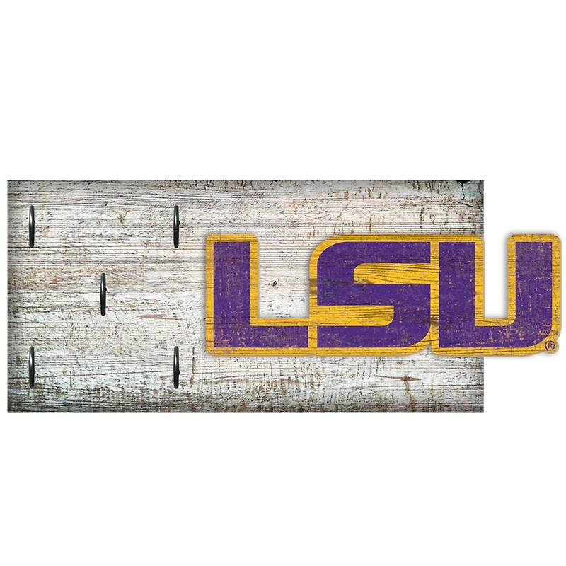 LSU Tigers 6" x 12" Mounted Key Holder
