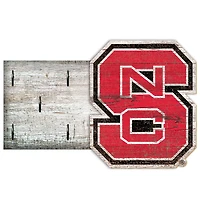 NC State Wolfpack 6" x 12" Mounted Key Holder
