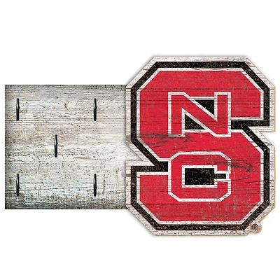 NC State Wolfpack 6" x 12" Mounted Key Holder