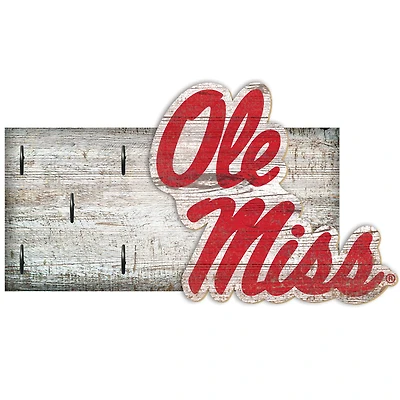 Ole Miss Rebels 6" x 12" Mounted Key Holder