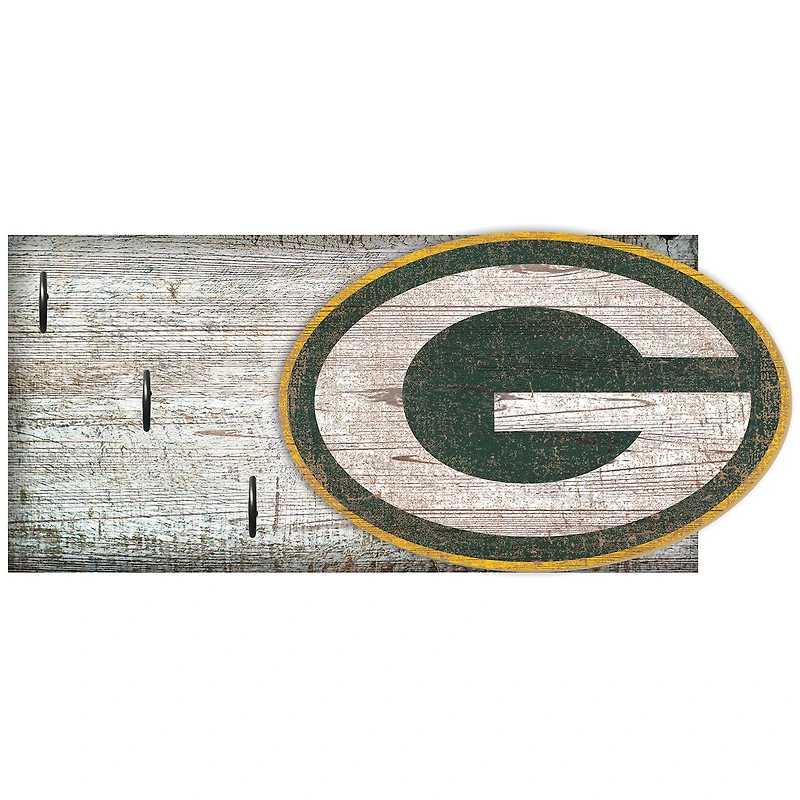 Green Bay Packers 6" x 12" Mounted Key Holder
